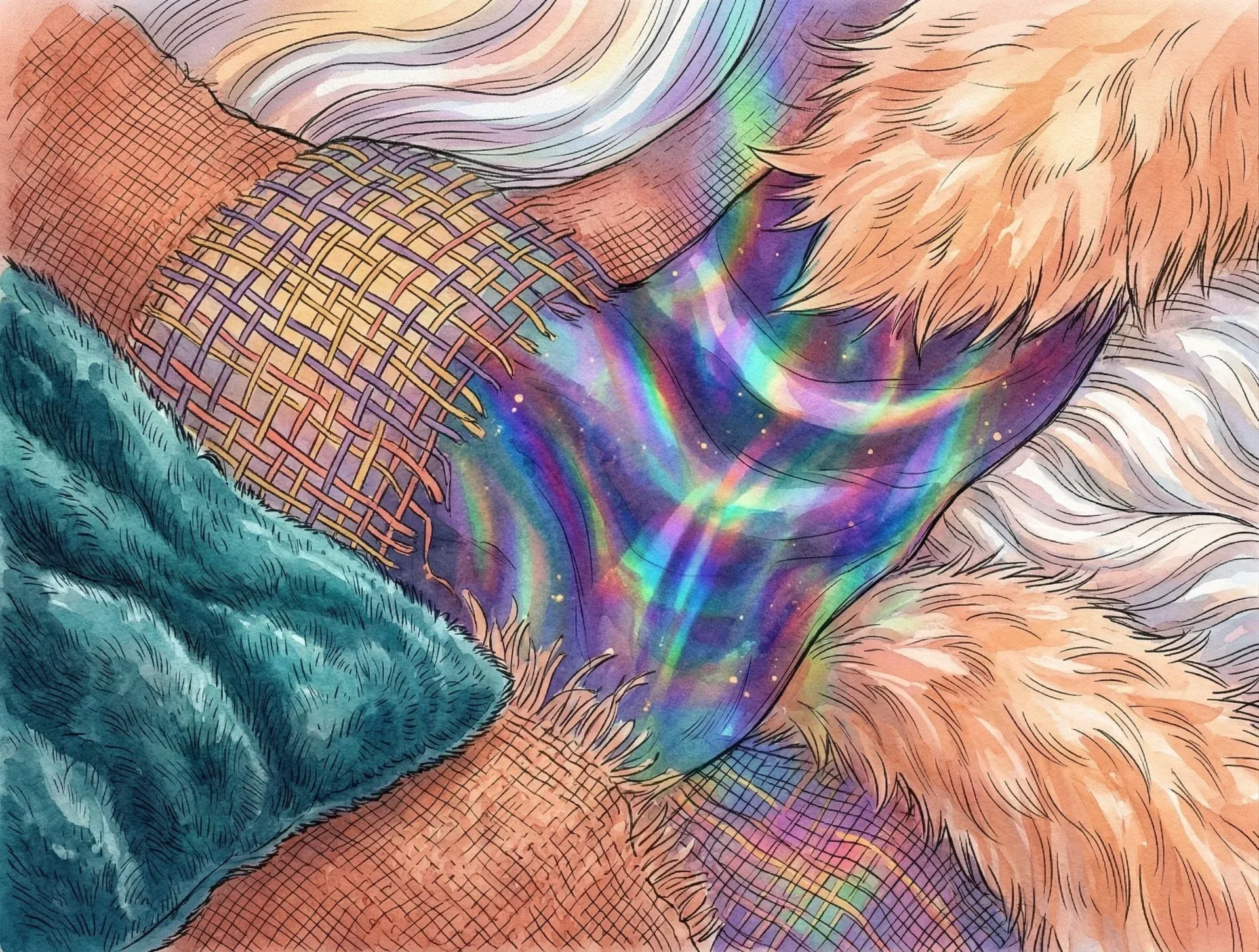 Illustration representing autism acceptance and inclusive support in a welcoming care environment