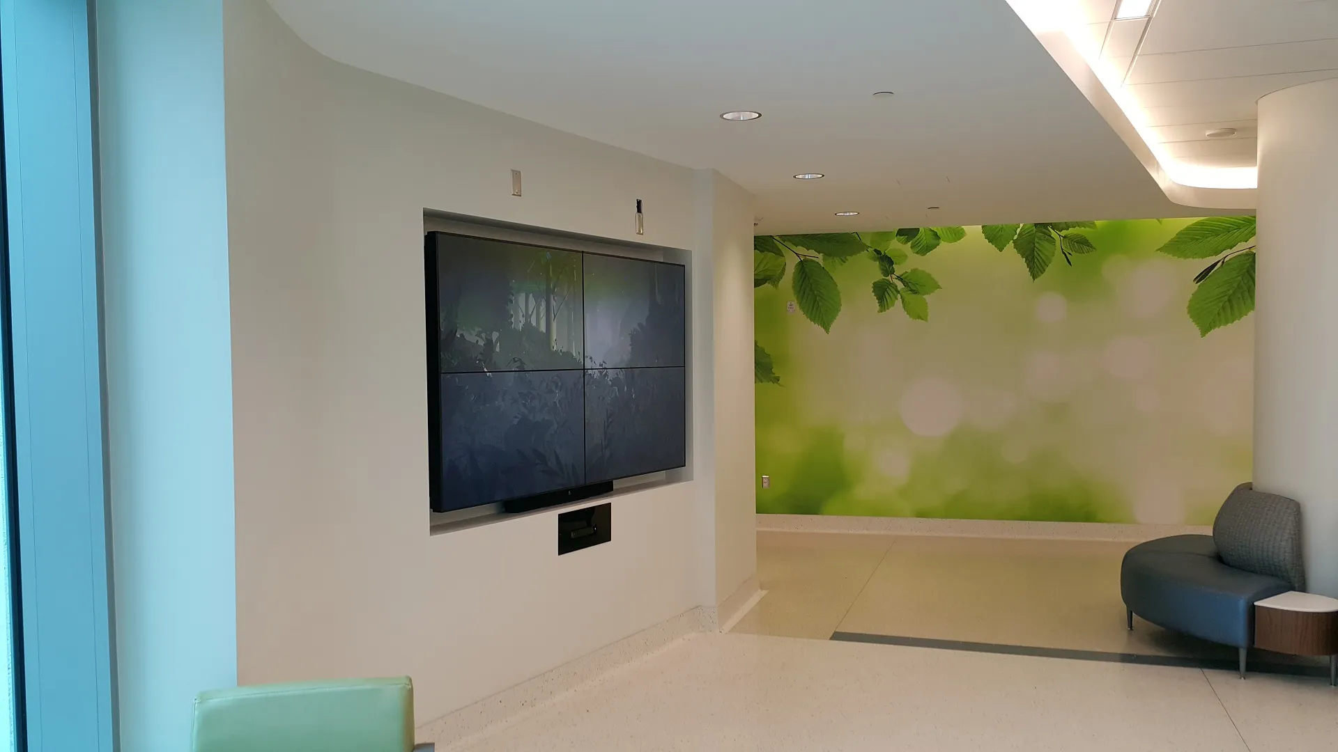 Ouva sensory experience display in Lakeland Regional Health Hospital in Florida.